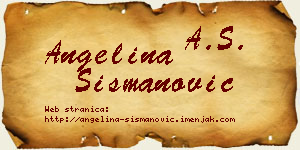Angelina Šišmanović vizit kartica
